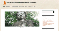 Desktop Screenshot of meditacionvipassana.com